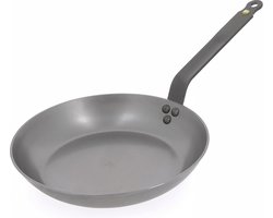 de Buyer Mineral B Koekenpan 20 cm – Plaatstaal – PFAS-vrij – Natuurlijk Antiaanbak Effect – Made in France