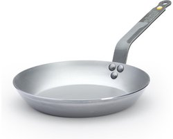 de Buyer Mineral B Koekenpan 24 cm – Plaatstaal – PFAS-vrij – Natuurlijk Antiaanbak Effect – Made in France