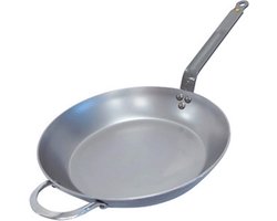 de Buyer Mineral B Koekenpan 32 cm – Plaatstaal – PFAS-vrij – Natuurlijk Antiaanbak Effect – Made in France