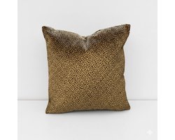 De Coole Tante - Cheetah Print Sierkussenset - 40x40 cm - Set van 2 - Inclusief Binnenkussens