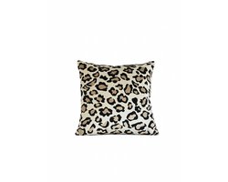 De Coole Tante - Luipaard Print Sierkussenset - 40x40 cm - Set van 2 - Inclusief Binnenkussens