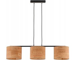 De Corris van de Korris Hanglamp E27 3x60W Metaal & Bruin Kurk