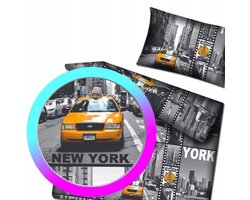 De Cottoen Dekbedovertrek Set New York 140x200 cm meter Kussslop 70x80 cm