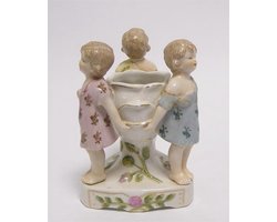 De drie Kinderen - Bloempot - Porselein - 14,5 cm hoog