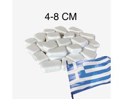 De echte Griekse Santorini stenen, witte stenen voor stenen schilderen, happy Stones maken 25 stuks 4-8 cm.