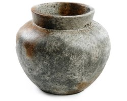 De Funky Vaas - Antiek Grijs - M
