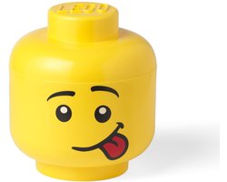 De grote LEGO Silly 8.5L-container met de kenmerken van een jongen die de tong laat zien
