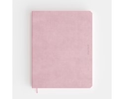 De Kempen - Agenda 2027 - Vertical Planner - Vlakliggend - Marmeren Schutblad - Large 17.1 x 22 cm - Brut/Roze