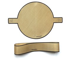 De KeukenBij - Dun Herbruikbaar Bakpapier Rond van Verstevigd Siliconen - Diameter 24 cm Bakmat - BPA-vrij en PFAS-vrij - Duurzaam Alternatief voor Wegwerp Bakpapiervellen - Niet Plakkend, Makkelijk Schoon te Maken