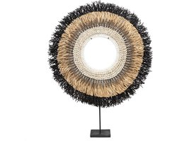 De Mojo Raffia op Stand - Decoratie - Naturel Zwart