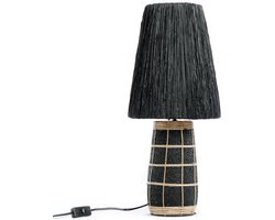 De Naxos Tafellamp - Zwart Naturel