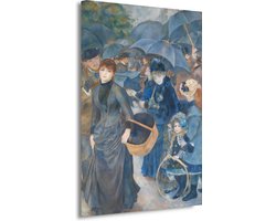 De paraplus - Pierre-Auguste Renoir portret - Oude meesters portret - Muurdecoratie Mensen - Wanddecoratie kinderkamer - Canvas schilderijen - Decoratie woonkamer 100x150 cm