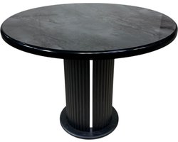 De Sfeer - Keukentafel - Eetkamertafel - EetTafels - Ronde - Irony - 100X100 cm - 4 tot 6 personen - Eettafel - MDF