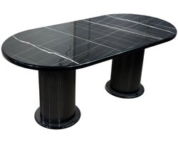 De Sfeer SonatoLuna Eettafel - Keukentafel - Eetkamertafel - EetTafels - Ovaal - 90X180 cm - 4 tot 8 personen - MDF