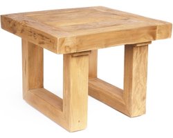 De teruggewonnen teakhouten bijzettafel - naturel