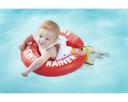 DE VEILIGE BABY ZWEMBAND: ZWEMTRAINER | SWIMTRAINER "Classic" rood (3 maanden tot 4 jaar) (Keurmerken: CE-TüV-EN13138-1:2014)