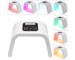 De Warenloods - Lichttherapie lamp - 7 LED Face Mask - Rood licht therapie - Huidverjongingsapparaat - Red Light Therapy