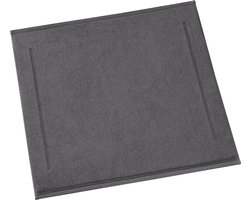 De Witte Lietaer Badmat Contessa, Dark Grey - 60 x 60 cm - Katoen