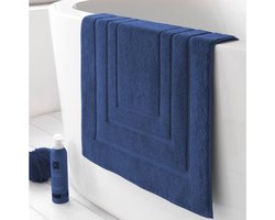 De Witte Lietaer Badmat Pacifique Blue Indigo - 50 x 75 cm - Blauw - Katoen