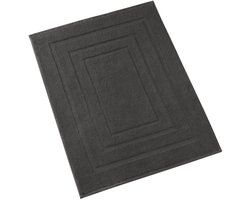 De Witte Lietaer Badmat Pacifique Ebony - 70 x 120 cm - Zwart - Katoen