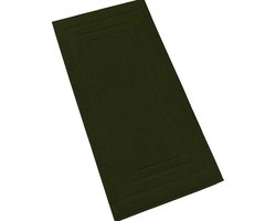 De Witte Lietaer Badmat Pacifique Khaki - 70 x 120 cm - Groen - Katoen