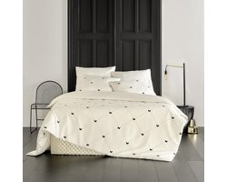 De Witte Lietaer - Butterflies - Dekbedovertrek - Tweepersoons - 240x220 - 2/60x70 - Meteorite/Off White