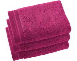 De Witte Lietaer Contessa - Gastendoekjes - 40x60 cm - Set van 3 - Magenta