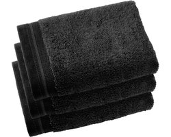 De Witte Lietaer Contessa - gastendoekjes (set van 3) - Set van 3 - 40x60 cm - Black