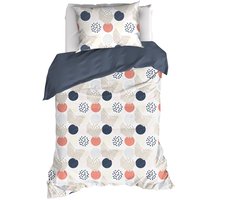De Witte Lietaer Dekbedovertrek Hermes, Lyon Blue - 140 x 200/220 - Katoen Percal