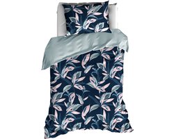 De Witte Lietaer Dekbedovertrek Katoen Mowgli - Eenpersoons - 140 x 200/220 cm - Blauw