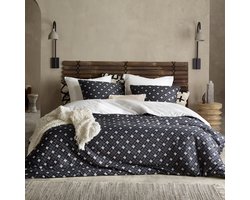 De Witte Lietaer Dekbedovertrek Katoen Satijn Hero - Hotelmaat - 260 x 240 cm - Blauw