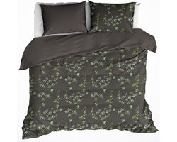 De Witte Lietaer Dekbedovertrek Katoen Satijn Jasmin - Hotelmaat - 260 x 240 cm - Grijs