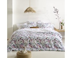 De Witte Lietaer Dekbedovertrek Katoen Satijn Lupine - Hotelmaat - 260 x 240 cm - Wit