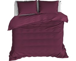 De Witte Lietaer Dekbedovertrek Katoen Satijn Olivia - Hotelmaat - 260 x 240 cm - Rood