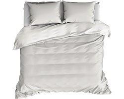 De Witte Lietaer Dekbedovertrek Katoen Satijn Olivia - Lits Jumeaux - 240 x 220 cm - Beige