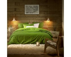 De Witte Lietaer Dekbedovertrek Laura Cactus - Lits Jumeaux - 240 x 220 cm - Katoen Flanel