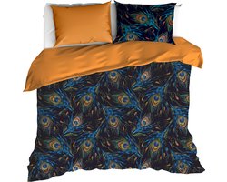 De Witte Lietaer Dekbedovertrek Peafowl Thai Curry - Lits Jumeaux - 240 x 220 cm - Katoen Satijn
