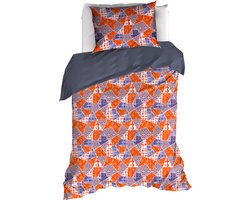 De Witte Lietaer Dekbedovertrek Quilt Blue Ribbon - Eenpersoons - 140 x 200/220 cm - Katoen Satijn