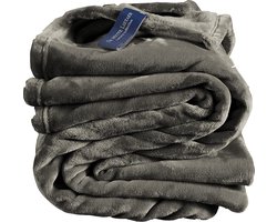 De Witte Lietaer Fleece deken Steeple Grey - 150 x 200 cm - Grijs
