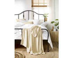 De Witte Lietaer Fleece Plaid Snuggly - 150 x 200 cm - licht zalm - Polyester
