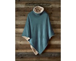 De Witte Lietaer Ganges Teddy Poncho petrol