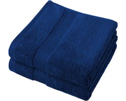 De Witte Lietaer Gastendoekje 50 X 30 Cm Katoen Blauw 2 Stuks