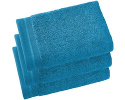 De Witte Lietaer Gastendoekjes Contessa, Lagoon Blue - 40 x 60 cm - 3 stuks - Katoen