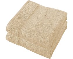 De Witte Lietaer Handdoek Stephanie 50 X 100 Cm Beige 2 Stuks