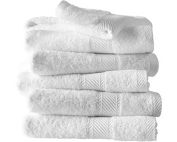 De Witte Lietaer Handdoeken Helene Wit 50 x 100 cm - 6 stuks - Katoen