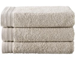 De Witte Lietaer Imagine – Badhanddoeken 50x100 cm - Beige - Set van 3