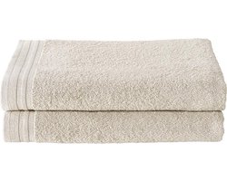 De Witte Lietaer  Imagine  –  Douchelakens 70x140 cm - Beige - Set van 2