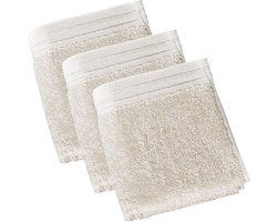 De Witte Lietaer Imagine Gastendoekje - 30x50 cm - Set van 3 - Birch Beige