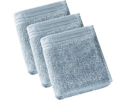 De Witte Lietaer  Imagine  –  Gastendoekjes 30x50 cm -  Blauw grijs - Set van 3