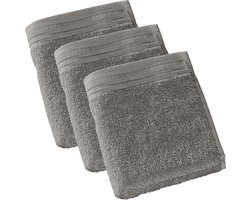 De Witte Lietaer  Imagine  –  Gastendoekjes 30x50 cm - Taupe - Set van 3